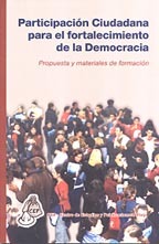 portada Participación ciudadana para el fortalecimiento de la democracia. Propuesta y materiales de formación