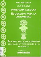 portada Programa escolar Educación para la Solidaridad