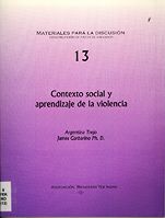 portada Contexto social y aprendizaje de la violencia