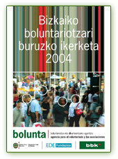 portada Bizkaiko boluntariotzari buruzko ikerketa 2004