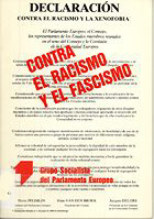 portada Declaración contra el racismo y la xenofobia