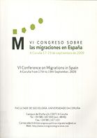 portada VI Congreso sobre las migraciones en España