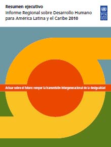 portada Informe Regional sobre Desarrollo Humano. para América Latina y el Caribe 2010. Resumen ejecutivo