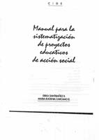 portada Manual para la sistematización de proyectos educativos de acción social
