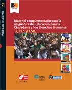 portada Material complementario para la asignatura de educación para la ciudadanía y los Derechos Humanos. 1º, 2º o 3º ESO