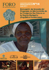 portada Evaluación de impacto del Programa de microcrédito de la Fundación Sur Futuro en la región Enriquillo (República Dominicana)