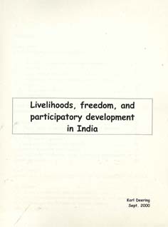 portada [Poverty, Rural] Livelihoods, freedom, and participatory development in India