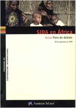 portada Sida en África: un compromiso ético. Actas Foro de Debate, 30 septiembre de 1999