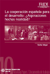 portada La cooperación española para el desarrollo: ¿aspiraciones hechas realidad?