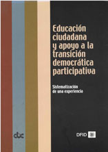 portada Educación ciudadana y apoyo a la transicion democratica participativa