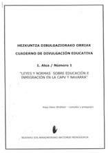portada Leyes y normas sobre educación e inmigración en la CAPV y Navarra