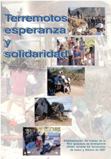 portada Terremotos, esperanza y solidaridad. Sistematización del trabajo de la Red Ignaciana de Emergencia durante los terremotos de enero y febrero de 2001
