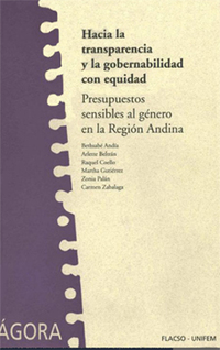 portada Análisis del presupuesto público con enfoque de género
Sistematización de experiencias de la región andina y propuesta metodológica