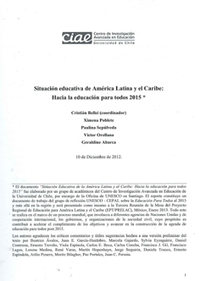portada Situación Educativa de América Latina y el Caribe. Hacia una educación para todos 2015