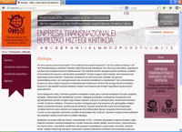 portada Diccionario crítico de empresas transnacionales = Enpresa transnazionalei buruzko hiztegi kritikoa