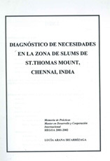 portada Diagnóstico de necesidades en la zona de Slums de ST. Thomas Mount, Chennai, India