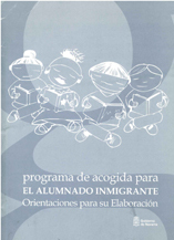 portada Programa de acogida para el alumnado inmigrante. orientaciones para su elaboración 