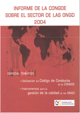 portada Informe de la Congde sobre el sector de las ongds 2004 