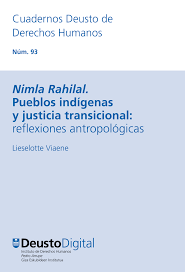 portada Nimla Rahilal. Pueblos indígenas y justicia transicional: reflexiones antropológicas.