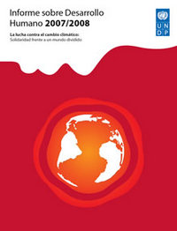 portada Informe sobre Desarrollo Humano 2007-2008. La lucha contra el cambio climático: solidaridad frente a un mundo dividido