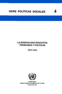 portada La desigualdad educativa: problemas y políticas