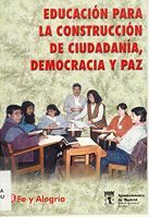 portada Educación para la construcción de ciudadanía, democracia y paz