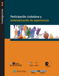 portada Participación ciudadana y sistematización de experiencias