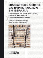 portada Discursos sobre la inmigración en España. Los medios de comunicación, los Parlamentos y las Administraciones