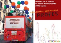 portada Todos los niños y niñas necesitan profes. Memoria de la Semana de Acción Mundial (SAM) 2006 España