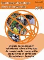 portada Evaluar para aprender: reflexiones sobre el impacto de proyectos de cooperación productivos en el Valle de Manduriacos- Ecuador