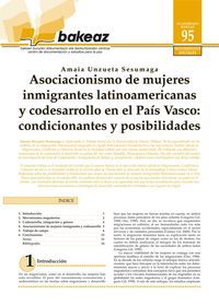 portada Asociacionismo de mujeres inmigrantes latinoamericanas y codesarrollo en el País Vasco: condicionantes y posibilidades