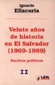 portada Veinte años de historia en El Salvador: 1969-1989. Escritos políticos. Tomo II