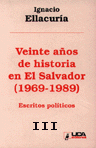 portada Veinte años de historia en El Salvador: 1969-1989: Tomo III