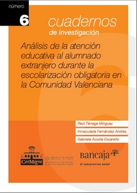 portada Análisis de la atención educativa al alumnado extranjero durante la escolarización obligatoria en la Comunidad Valenciana