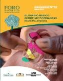portada Glosario básico sobre microfinanzas: reedición ampliada