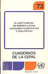 portada El gasto social en América Latina: un examen cuantitativo y cualitativo