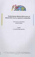portada Gobernanza democrática para el desarrollo local y regional sostenible. Experiencias y aprendizajes