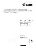 portada Sistematización, propuesta metodológica y dos experiencias : Perú y Colombia