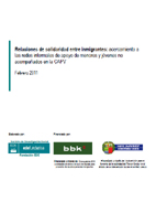 portada Relaciones de solidaridad entre inmigrantes: acercamiento a las redes informales de apoyo de menores y jóvenes no acompañados en la CAPV 
