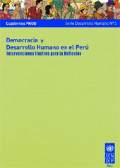 portada Democracia y desarrollo humano en el Perú. Intervenciones ilustres para la reflexión