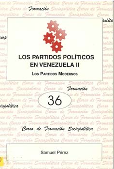 portada Los Partidos políticos en Venezuela II. Los Partidos Modernos