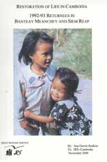 portada Restoration of Life in Cambodia, 1992-93 Returnees in Banteay Meanchey and Siem Reap
