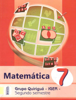 portada Matemática 7. Segundo semestre