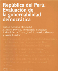 portada República del Perú. Evaluación de la gobernabilidad democrática