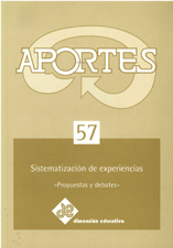 portada Sistematización de experiencias - Propuestas y debates - 57