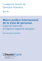 portada Marco jurídico internacional de la trata de personas. Especial mención al espacio regional europeo.